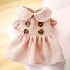 AW Princess Puff Sleeves Pet Dog Clothes Cat Plain Xiangfeng Peter Pan Collar Skirt