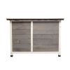 Medium Outdoor Puppy Dog Kennel ; Waterproof Dog Cage; Wooden Dog House with Porch Deck