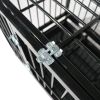 42&quot; Heavy Duty Dog Cage Crate Kennel Metal Pet Playpen Portable with Tray Black