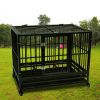 42&quot; Heavy Duty Dog Cage Crate Kennel Metal Pet Playpen Portable with Tray Black