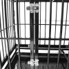 42&quot; Heavy Duty Dog Cage Crate Kennel Metal Pet Playpen Portable with Tray Black