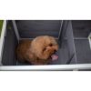 Medium Outdoor Puppy Dog Kennel ; Waterproof Dog Cage; Wooden Dog House with Porch Deck