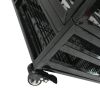 42&quot; Heavy Duty Dog Cage Crate Kennel Metal Pet Playpen Portable with Tray Black