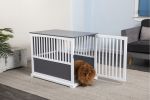 Furniture Style Large Wooden Dog Crate End Table Pet Dog House Cage Indoor Use