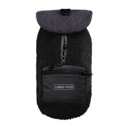 Canada Pooch Dog Cool Factor Hoodie Black/Gray 16