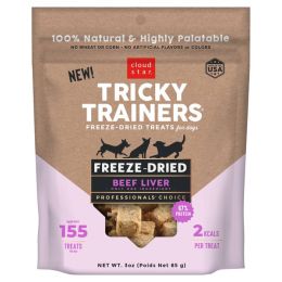 Cloud Star Dog Tricky Trainer Grain-Free Beef Liver 3Oz