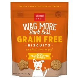 Cloudstar WAG MORE DOG GRAIN FREE PEANUT BUTTER and APPLES 2.5LB