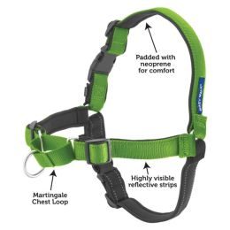 PetSafe Deluxe Easy Walk Steel Dog Harness Black; Apple Medium